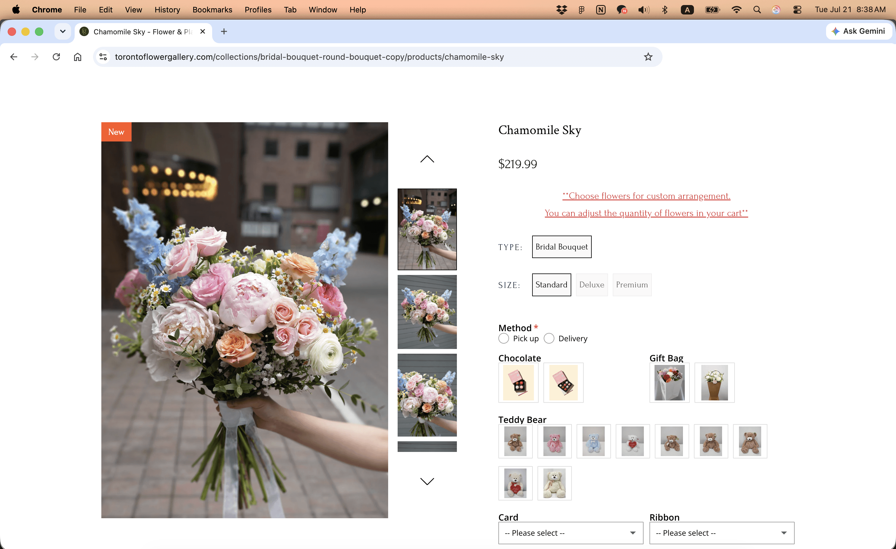 Shopify product page